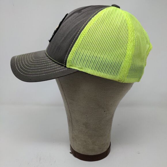 Goose Island Beer Co Mens Meshback Snapback Hat Gray Yellow Embroidered Logo - Picture 6 of 13